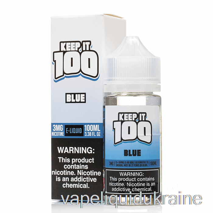 Vape Liquid Ukraine Blue - Keep It 100 E-Liquid - 100mL 3mg